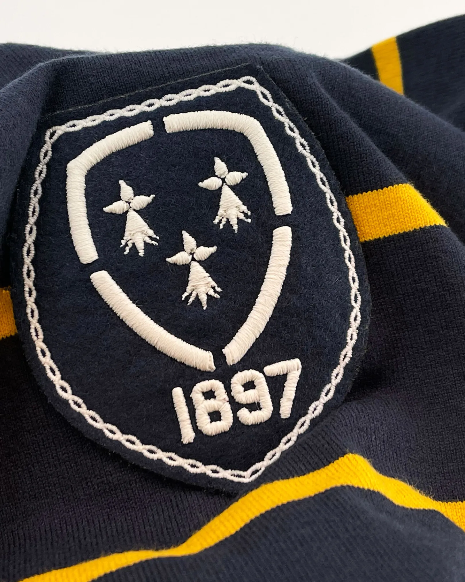 Het Klassieke Gebreide Rugbyshirt Van 100% Katoen