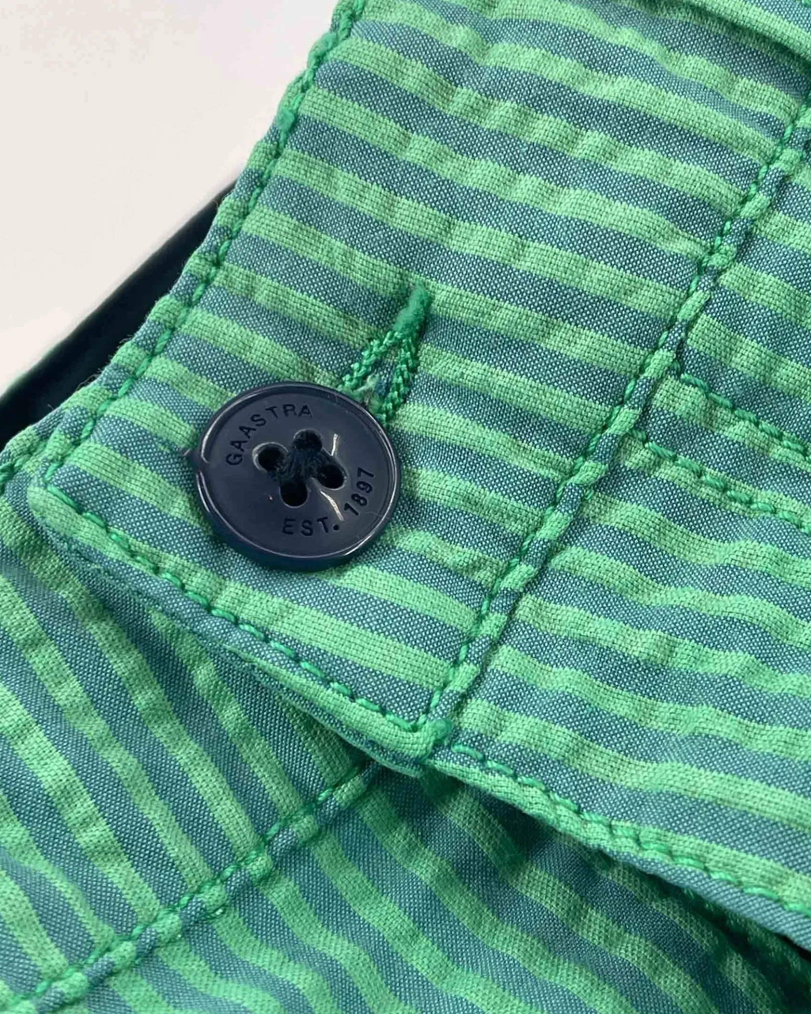 Nantes Seersucker Island Green